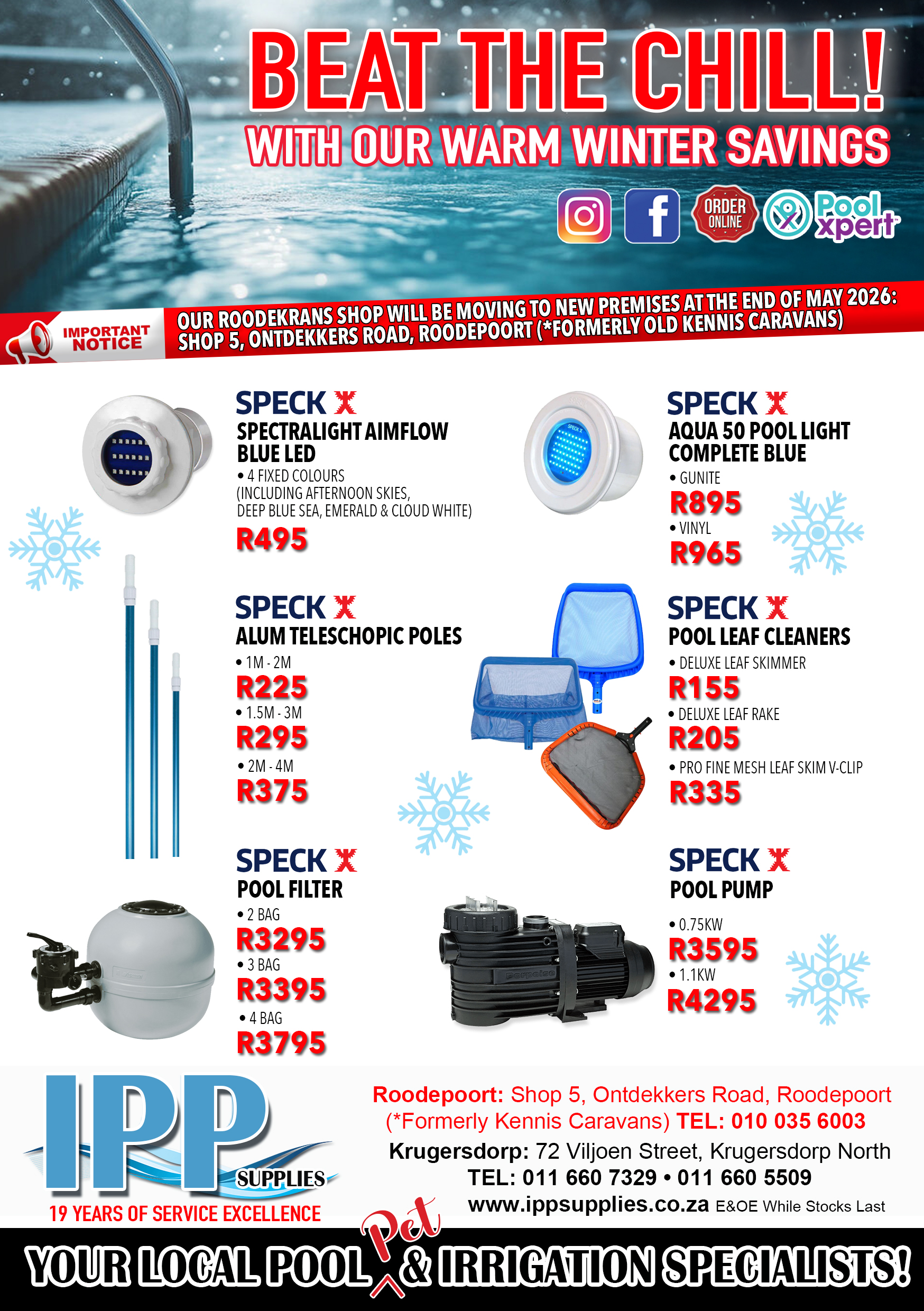 IPP Supplies Page One Specials Month-end May 2026